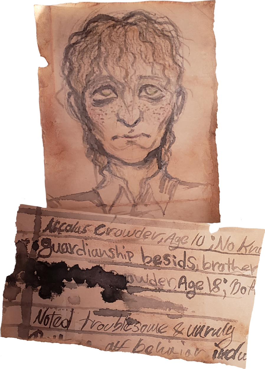 Time and again boys are raised to be men, Impatient they start, fearful they end, But here was a man mourning tomorrow, He drank, but finally drowned in his sorrow--Oh, he could not break surface tension, He looked in the wrong place for redemption, And don't look at me with those eyes I tried to unheave the ties, Turn back the tide that drew him, He couldn't be saved